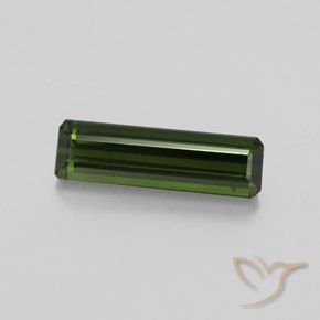 Turmalina Verde terroso natural de 2.04 ct, corte esmeralda, VS-SI