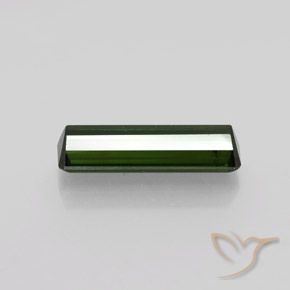 Turmalina Verde terroso natural de 2.04 ct, corte esmeralda, VS-SI