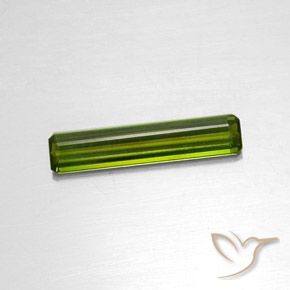 1.88ct Natural Verde alga Turmalina, corte esmeralda, VVS-VS