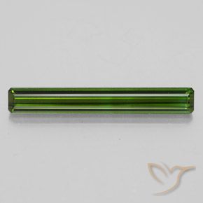 2.49ct Natural Verde terroso Turmalina, corte esmeralda, VVS-VS