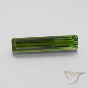 2.58ct Natural Verde oscuro Turmalina, corte esmeralda, VVS