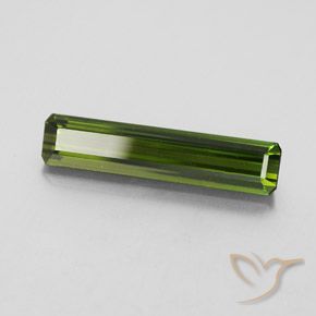 Turmalina Verde oscuro natural de 2.58 ct, Corte Octágono / Esmeralda, VVS