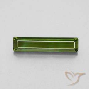2.44ct Natural Verde oscuro Turmalina, corte esmeralda, VVS