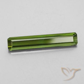 Turmalina Verde alga natural de 2.47 ct, Corte Octágono / Esmeralda, VVS