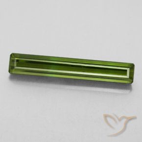 2.61ct Natural Verde terroso Turmalina, corte esmeralda, VVS