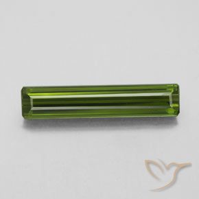 2.61ct Natural Verde alga Turmalina, corte esmeralda, VVS