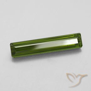 Turmalina Verde alga natural de 2.61 ct, Corte Octágono / Esmeralda, VVS