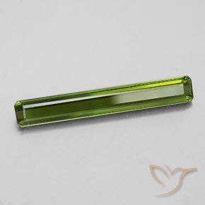 Turmalina Verde oscuro natural de 2.14 ct, Corte Octágono / Esmeralda, VVS