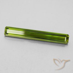 Turmalina Verde medio natural de 2.45 ct, Corte Octágono / Esmeralda, VVS