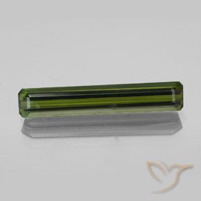 2.36ct Natural Verde bosque Turmalina, corte esmeralda, VVS-VS