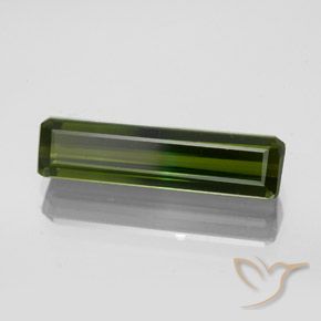Turmalina Verde oscuro natural de 2.34 ct, Corte Octágono / Esmeralda, VVS-VS