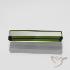 Turmalina Verde oscuro natural de 2.34 ct, Corte Octágono / Esmeralda, VVS-VS