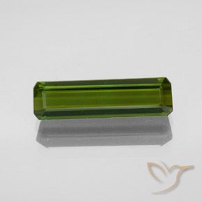 2.36ct Natural Verde alga Turmalina, corte esmeralda, VVS