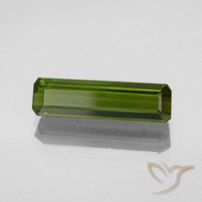 Turmalina Verde alga natural de 2.36 ct, Corte Octágono / Esmeralda, VVS