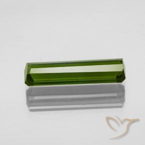 Turmalina Verde alga natural de 2.36 ct, Corte Octágono / Esmeralda, VVS
