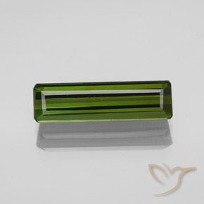 2.21ct Natural Verde alga Turmalina, corte esmeralda, VVS