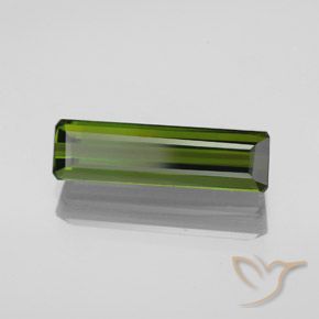 Turmalina Verde alga natural de 2.21 ct, Corte Octágono / Esmeralda, VVS