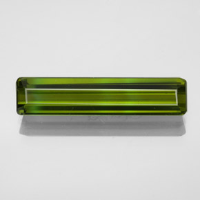 Turmalina verde natural de 2,47 ct, corte esmeralda, VVS-VS