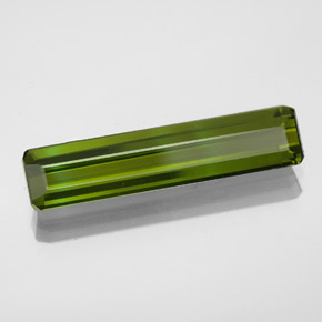 Turmalina verde natural de 2,47 ct, corte esmeralda, VVS-VS