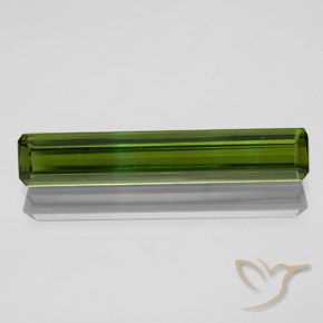 Turmalina Verde oscuro natural de 2.04 ct, Corte Octágono / Esmeralda, VVS-VS