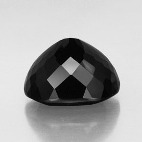 Turmalina negro natural de 24,64 ct, corte óvalo, opaco