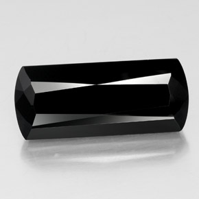 Turmalina negro natural de 34,12 ct, forma elegante, opaco