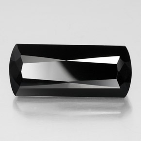 Turmalina negro natural de 34,12 ct, forma elegante, opaco