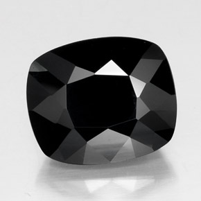 Turmalina chorlo natural de 22,46 ct, corte cojín, opaco