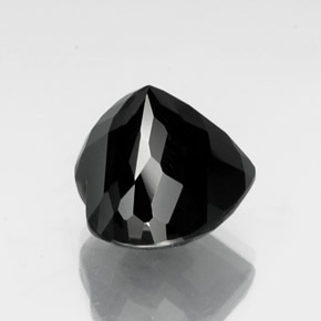 Turmalina negro natural de 19,13 ct, forma de corazón, opaco
