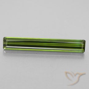 2.52ct Natural Verde terroso Turmalina, corte esmeralda, VVS-VS
