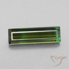 2.92ct Natural Verde bosque Turmalina, corte esmeralda, VS-SI