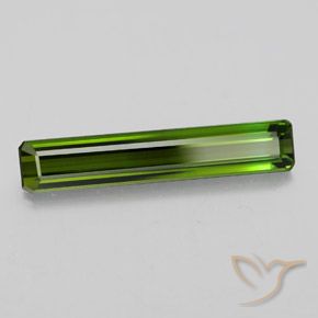 Turmalina Verde oscuro natural de 2.34 ct, Corte Octágono / Esmeralda, VVS