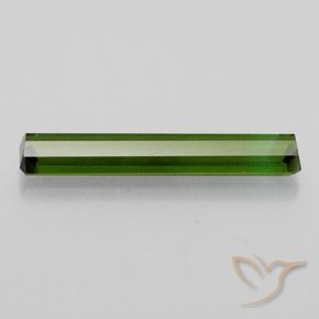 Turmalina Verde oscuro natural de 2.34 ct, Corte Octágono / Esmeralda, VVS