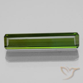 2.40ct Natural Verde oscuro Turmalina, corte esmeralda, VVS