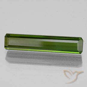 Turmalina Verde oscuro natural de 2.40 ct, Corte Octágono / Esmeralda, VVS