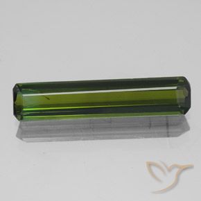 2.56ct Natural Verde oscuro Turmalina, corte esmeralda, SI