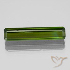 2.83ct Natural Verde terroso Turmalina, corte esmeralda, VS
