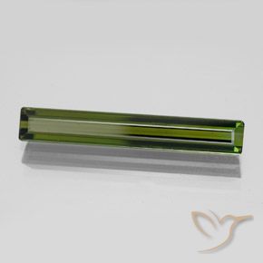 Turmalina Verde terroso natural de 2.65 ct, Corte Octágono / Esmeralda, VVS