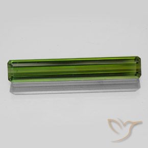2.47ct Natural Verde bosque turmalina, corte esmeralda, VS-SI