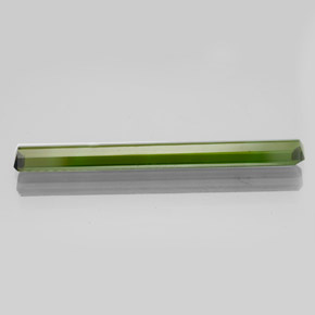 Turmalina verde natural de 2,65 ct, corte esmeralda, VVS-VS