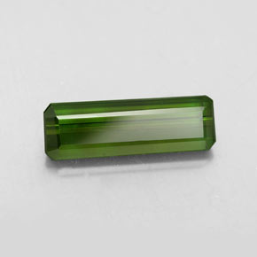 Turmalina Verde oscuro natural de 2.32 ct, corte esmeralda, VVS