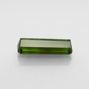 Turmalina Verde oscuro natural de 2.32 ct, corte esmeralda, VVS