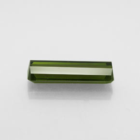Turmalina verde natural de 2,25 ct, corte esmeralda, VVS