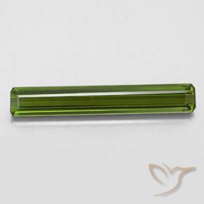 2.32ct Natural Verde oscuro Turmalina, corte esmeralda, VVS