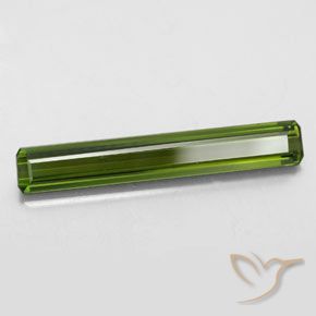Turmalina Verde oscuro natural de 2.32 ct, Corte Octágono / Esmeralda, VVS