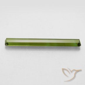Turmalina Verde alga natural de 2.56 ct, Corte Octágono / Esmeralda, VVS