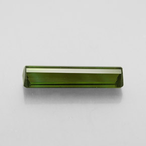Turmalina verde natural de 2,04 ct, corte esmeralda, VVS-VS
