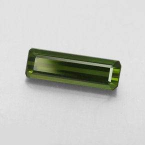 Turmalina verde natural de 2,22 ct, corte esmeralda, VVS-VS