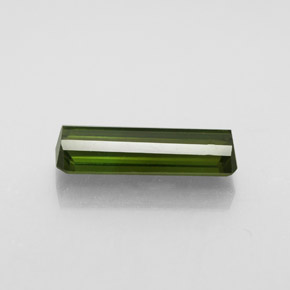 Turmalina verde natural de 2,22 ct, corte esmeralda, VVS-VS