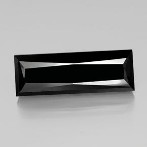 Turmalina Chorlo natural de 48.28 ct, Corte Baguette, Opaco